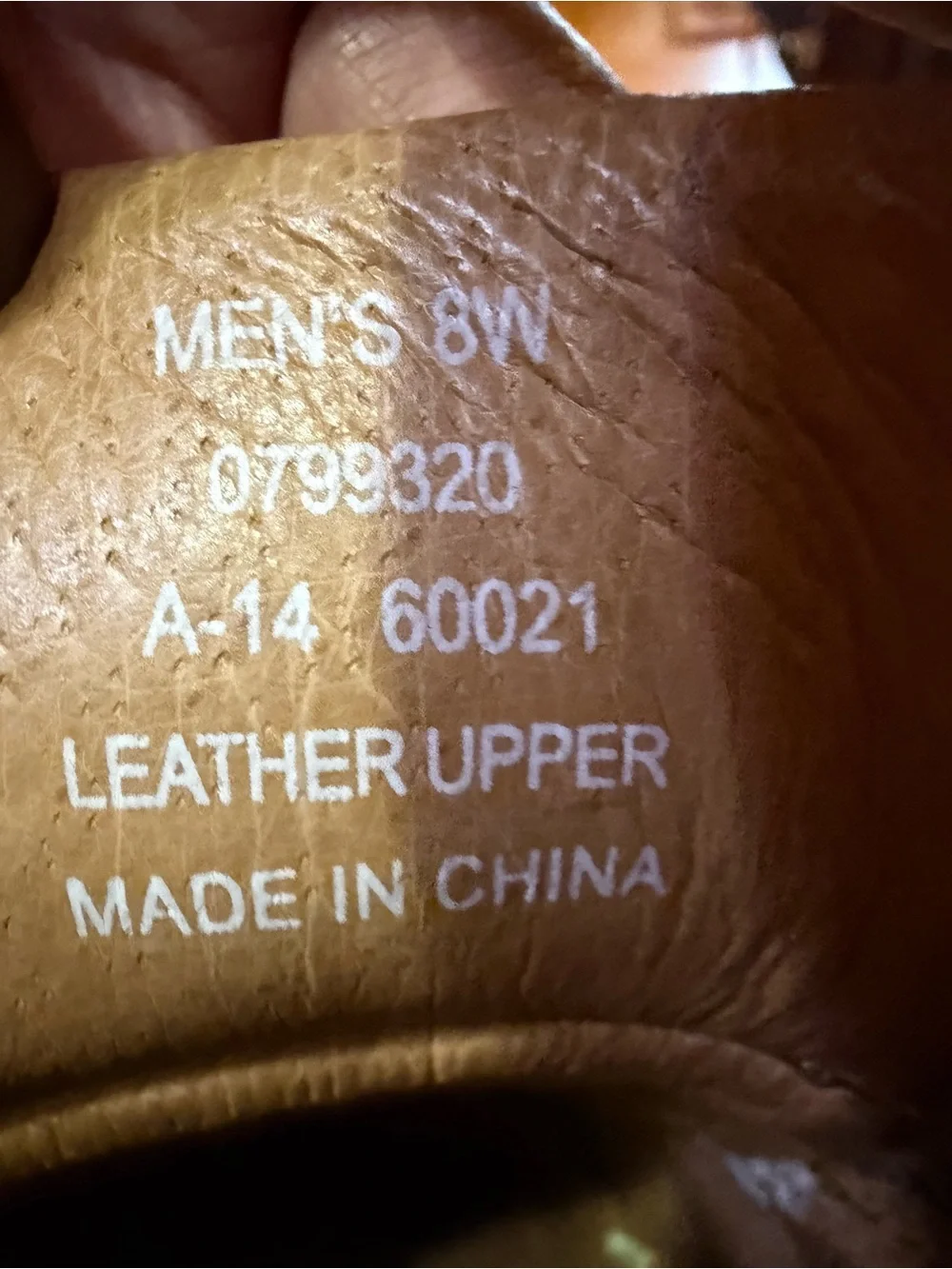 Sperry Tan Leather Boat Shoes Sz 8W